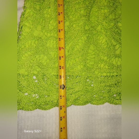 Boston Proper Sleeveless Crochet Dress - Vibrant Green size M. #E04 - Picture 14 of 16